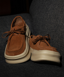 NOMATTA（ノマッタ）の「Path Natural Cowhide Oversole Wallaby (Camel)（モカシン/デッキシューズ）」