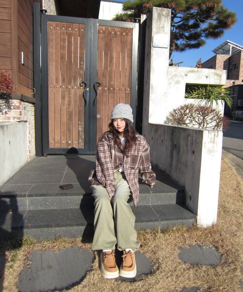 NOMATTA(ノマッタ)の「Path 天然牛革厚底華拉比鞋(駝色)(モカシン/デッキシューズ・メンズ・キャメル・23.5cm/24.5cm/25.5cm/26.5cm/27.5cm/28.5cm)」の8枚目の写真