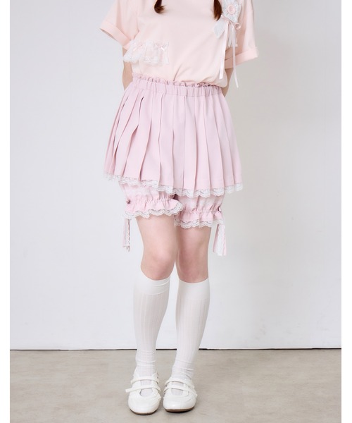 Lolime by mellfy memory(ロリミー バイ メルフィーメモリー)の「pleated pumpkin shorts(その他パンツ・レディース・ブルー/ピンク・M/LL)」の1枚目の写真