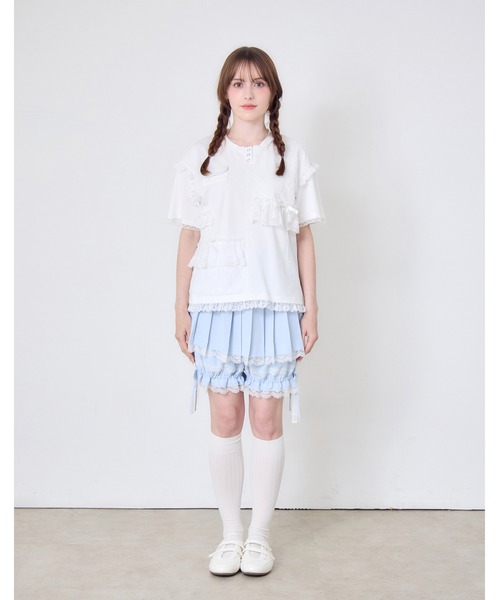 Lolime by mellfy memory(ロリミー バイ メルフィーメモリー)の「pleated pumpkin shorts(その他パンツ・レディース・ブルー/ピンク・M/LL)」の10枚目の写真