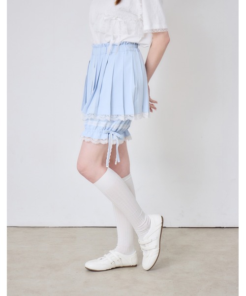 Lolime by mellfy memory(ロリミー バイ メルフィーメモリー)の「pleated pumpkin shorts(その他パンツ・レディース・ブルー/ピンク・M/LL)」の7枚目の写真