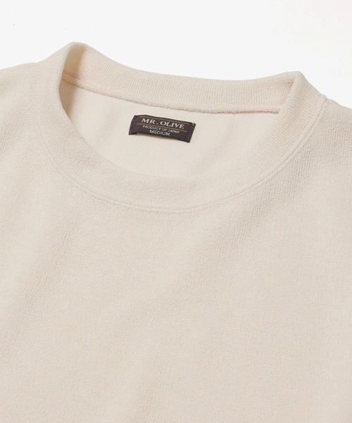 MR.OLIVE(ミスターオリーブ)の「【MR.OLIVE】POLYESTER HEMP JERSEY /CREW NECK T-SHIRT(Tシャツ/カットソー・メンズ・ブラウン/ナチュラル/ブラック・M/L)」の9枚目の写真
