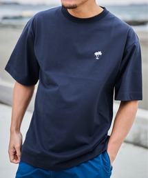 SUNNY SPORTS FOR SEIDAL（サニースポーツフォーセイダル）の「【SunnySmirh】11.6ウルトラヘビーオンス Heavy Smithヤシの木柄 ワンポイント刺繍Tee（Tシャツ/カットソー）」