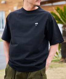 SUNNY SPORTS FOR SEIDAL（サニースポーツフォーセイダル）の「【SunnySmirh】11.6ウルトラヘビーオンス Heavy Smithヤシの木柄 ワンポイント刺繍Tee（Tシャツ/カットソー）」