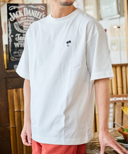 SUNNY SPORTS FOR SEIDAL(サニースポーツフォーセイダル)の「【SunnySmirh】11.6ウルトラヘビーオンス Heavy Smithヤシの木柄 ワンポイント刺繍Tee(Tシャツ/カットソー・メンズ・チャコールグレー/オフホワイト/ブラック・LARGE/MEDIUM)」の6枚目の写真