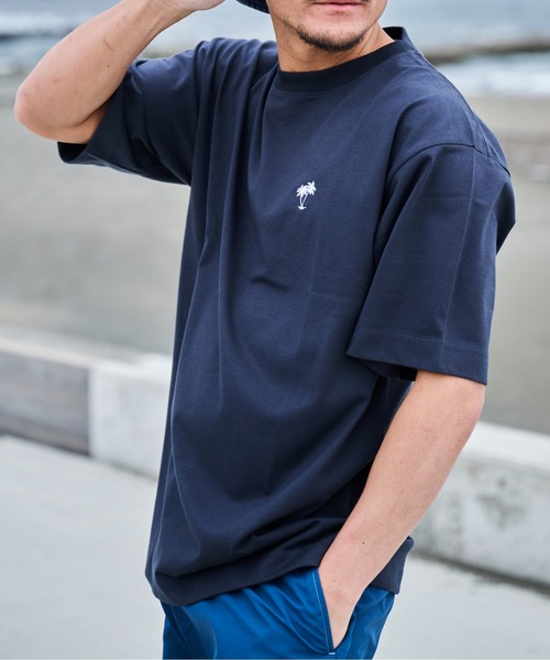 SUNNY SPORTS FOR SEIDAL(サニースポーツフォーセイダル)の「【SunnySmirh】11.6ウルトラヘビーオンス Heavy Smithヤシの木柄 ワンポイント刺繍Tee(Tシャツ/カットソー・メンズ・チャコールグレー/オフホワイト/ブラック・LARGE/MEDIUM)」の10枚目の写真