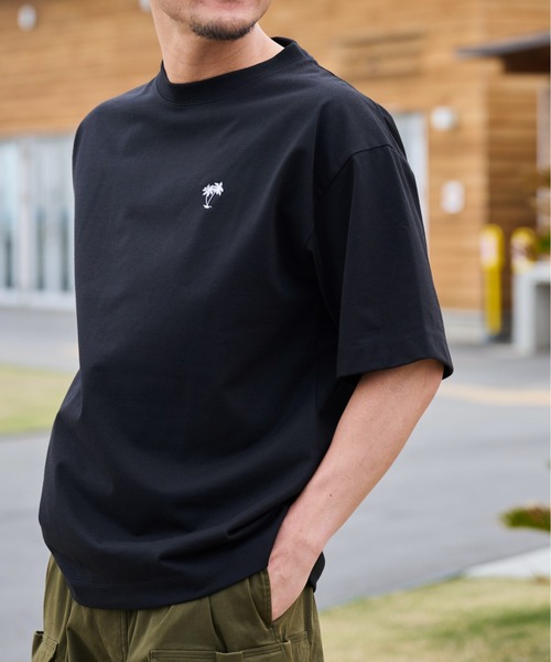 SUNNY SPORTS FOR SEIDAL(サニースポーツフォーセイダル)の「【SunnySmirh】11.6ウルトラヘビーオンス Heavy Smithヤシの木柄 ワンポイント刺繍Tee(Tシャツ/カットソー・メンズ・チャコールグレー/オフホワイト/ブラック・LARGE/MEDIUM)」の14枚目の写真