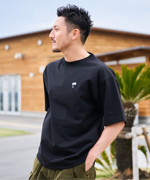 SUNNY SPORTS FOR SEIDAL(サニースポーツフォーセイダル)の「【SunnySmirh】11.6ウルトラヘビーオンス Heavy Smithヤシの木柄 ワンポイント刺繍Tee(Tシャツ/カットソー・メンズ・チャコールグレー/オフホワイト/ブラック・LARGE/MEDIUM)」の15枚目の写真