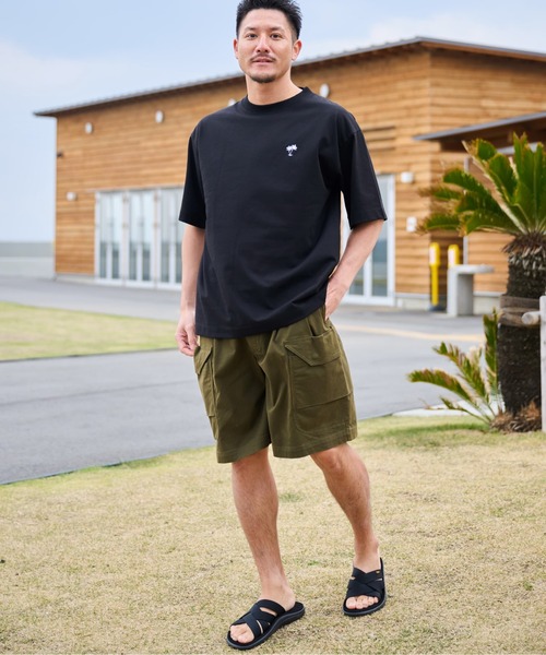 SUNNY SPORTS FOR SEIDAL(サニースポーツフォーセイダル)の「【SunnySmirh】11.6ウルトラヘビーオンス Heavy Smithヤシの木柄 ワンポイント刺繍Tee(Tシャツ/カットソー・メンズ・チャコールグレー/オフホワイト/ブラック・LARGE/MEDIUM)」の17枚目の写真