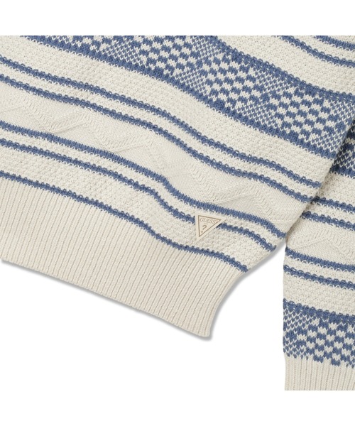 Guess(ゲス)の「MATTHIAS Sailor Stitch Sweater セーター ニット(ニット/セーター・メンズ・マルチ・SMALL/MEDIUM/LARGE/X-LARGE)」の5枚目の写真