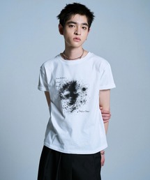 Camphor wood | GRAPHIC SPACE RHINESTONE TEE / ラインストーンスペースグラフィックTシャツ(Tシャツ/カットソー)