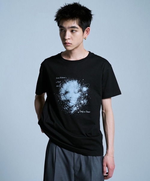 Camphor wood（カンファーウッド）の「GRAPHIC SPACE RHINESTONE TEE / ラインストーンスペースグラフィックTシャツ（Tシャツ/カットソー・メンズ・ブラック/ホワイト・SMALL/MEDIUM/LARGE）」の11枚目の写真