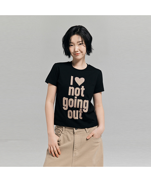 AWESOME STUDIO(オーサムスタジオ)の「スタードットレタリングTシャツブラック(Tシャツ/カットソー・レディース・ブラック・FREE)」の1枚目の写真