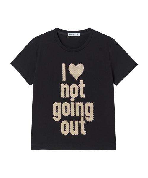 AWESOME STUDIO(オーサムスタジオ)の「スタードットレタリングTシャツブラック(Tシャツ/カットソー・レディース・ブラック・FREE)」の4枚目の写真
