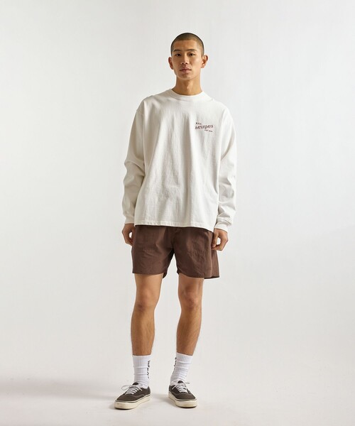 Saturdays NYC(サタデーズ ニューヨークシティ )の「Talley Swim Short(水着・メンズ・サックスブルー/ダークブラウン/ブラック・M/S/L)」の4枚目の写真