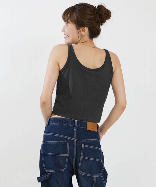 RVCA(ルーカ)の「RVCA/ルーカ レディース タンクトップ クロップド丈 ショート丈 BG04C361(タンクトップ・レディース・ホワイト/イエロー/ブラック・M/S)」の11枚目の写真