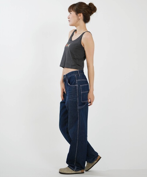 RVCA(ルーカ)の「RVCA/ルーカ レディース タンクトップ クロップド丈 ショート丈 BG04C361(タンクトップ・レディース・ホワイト/イエロー/ブラック・M/S)」の14枚目の写真