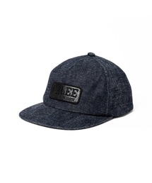 CALEE（キャリー）の「LEATHER WAPPEN DENIM CAP（キャップ）」