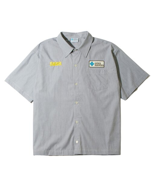 WHO'S WHO gallery（フーズフーギャラリー）の「【OFFICE SERVICES】DESKWORK SHIRT（シャツ/ブラウス・メンズ・グレー/サックスブルー・FREE）」の3枚目の写真