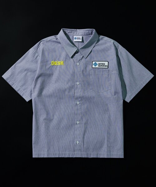 WHO'S WHO gallery（フーズフーギャラリー）の「【OFFICE SERVICES】DESKWORK SHIRT（シャツ/ブラウス・メンズ・グレー/サックスブルー・FREE）」の5枚目の写真