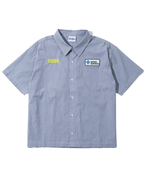 WHO'S WHO gallery（フーズフーギャラリー）の「【OFFICE SERVICES】DESKWORK SHIRT（シャツ/ブラウス・メンズ・グレー/サックスブルー・FREE）」の6枚目の写真
