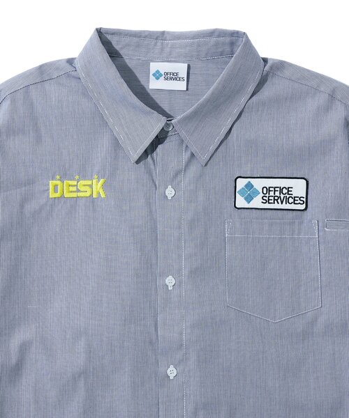 WHO'S WHO gallery（フーズフーギャラリー）の「【OFFICE SERVICES】DESKWORK SHIRT（シャツ/ブラウス・メンズ・グレー/サックスブルー・FREE）」の8枚目の写真