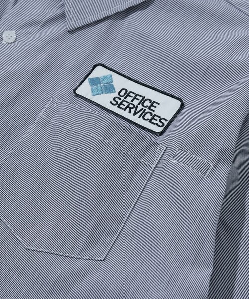 WHO'S WHO gallery（フーズフーギャラリー）の「【OFFICE SERVICES】DESKWORK SHIRT（シャツ/ブラウス・メンズ・グレー/サックスブルー・FREE）」の10枚目の写真