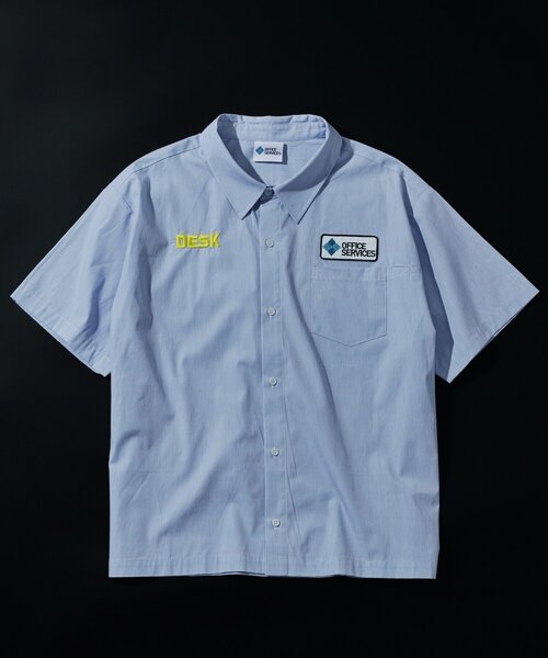 WHO'S WHO gallery（フーズフーギャラリー）の「【OFFICE SERVICES】DESKWORK SHIRT（シャツ/ブラウス・メンズ・グレー/サックスブルー・FREE）」の12枚目の写真