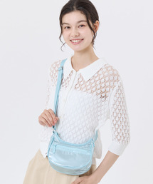 MINI HOBO CROSSBODY アクアブルーシャイン