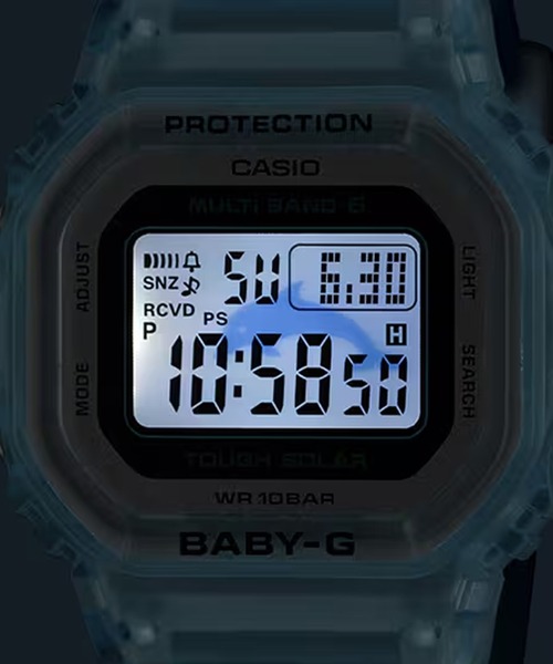 G-SHOCK(ジーショック)の「BABY-G/ベイビージー 腕時計 イルクジ "ICERC Japan コラボレーションモデル 2026" BGD-5650K-2JR(デジタル腕時計・レディース・クリアブルー・FREE)」の4枚目の写真