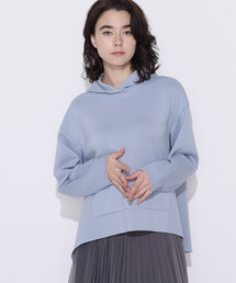 COMME CA Wardrobe | 〔 +サイズ 〕ソフトストレッチダンボールニット フーディー(パーカー)