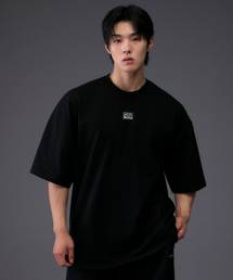 MIHAK（ミハク）の「メタルプレートパネルオーバーサイズTシャツ（ブラック）（Tシャツ/カットソー）」