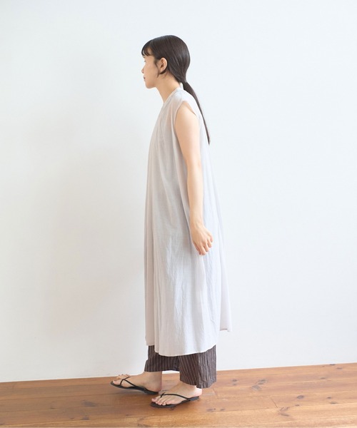 yuni(ユニ )の「100/1C Cu 2way gather SH-OP(ワンピース・レディース・グレー/ブラック・FREE)」の11枚目の写真