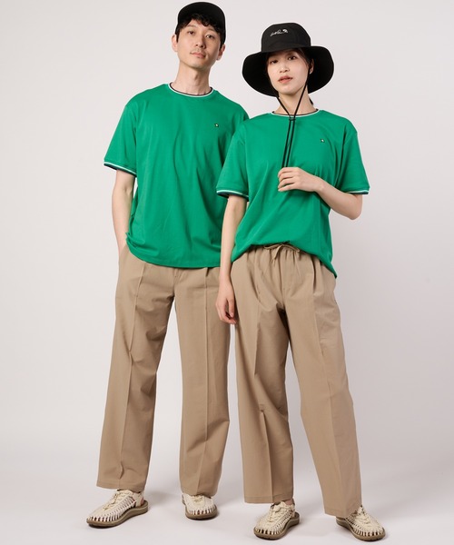 Arnold Palmer(アーノルドパーマー)の「【接触冷感/UVカット】スムース シェア リブライン Tシャツ(Tシャツ/カットソー・レディース・ネイビー/ライトグリーン/ホワイト・M/S/XS/LL/L)」の5枚目の写真