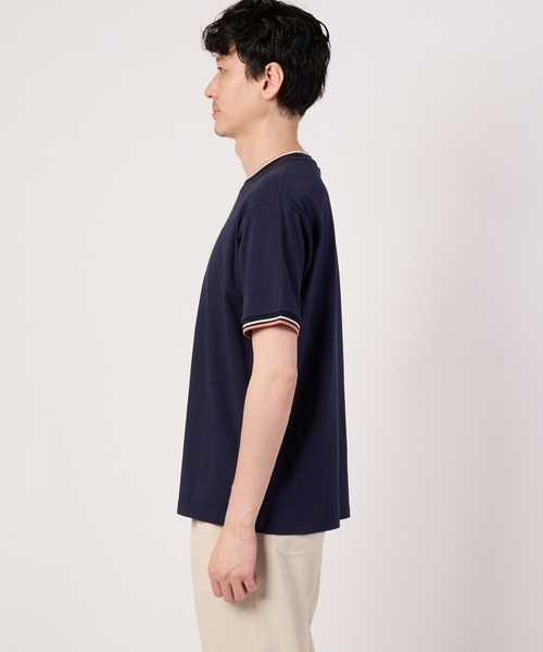 Arnold Palmer(アーノルドパーマー)の「【接触冷感/UVカット】スムース シェア リブライン Tシャツ(Tシャツ/カットソー・レディース・ネイビー/ライトグリーン/ホワイト・M/S/XS/LL/L)」の17枚目の写真