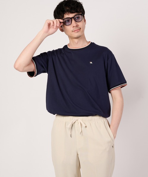 Arnold Palmer(アーノルドパーマー)の「【接触冷感/UVカット】スムース シェア リブライン Tシャツ(Tシャツ/カットソー・レディース・ネイビー/ライトグリーン/ホワイト・M/S/XS/LL/L)」の14枚目の写真