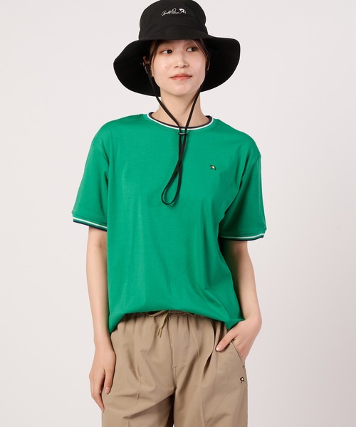 Arnold Palmer(アーノルドパーマー)の「【接触冷感/UVカット】スムース シェア リブライン Tシャツ(Tシャツ/カットソー・レディース・ネイビー/ライトグリーン/ホワイト・M/S/XS/LL/L)」の9枚目の写真