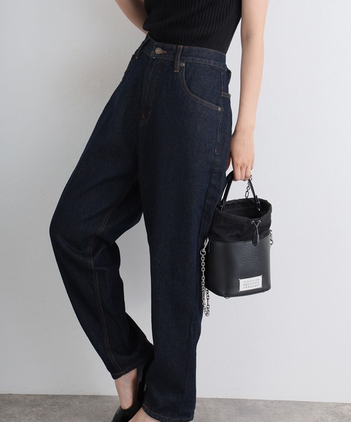 ElegChic(エレグシック)の「サルエルデニムパンツ ジーンズ(デニムパンツ・レディース・ホワイト/ネイビー/ブルー/ネイビー系・4L/S/M/L/XL/XXL)」の1枚目の写真