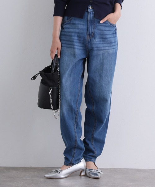 ElegChic(エレグシック)の「サルエルデニムパンツ ジーンズ(デニムパンツ・レディース・ホワイト/ネイビー/ブルー/ネイビー系・4L/S/M/L/XL/XXL)」の5枚目の写真