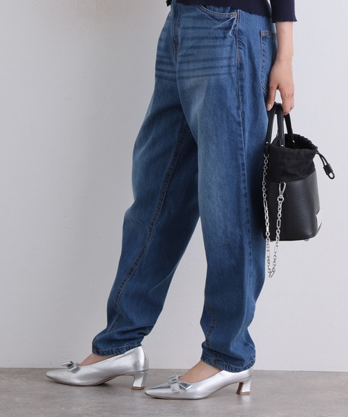 ElegChic(エレグシック)の「サルエルデニムパンツ ジーンズ(デニムパンツ・レディース・ホワイト/ネイビー/ブルー/ネイビー系・4L/S/M/L/XL/XXL)」の6枚目の写真