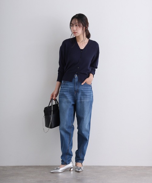 ElegChic(エレグシック)の「サルエルデニムパンツ ジーンズ(デニムパンツ・レディース・ホワイト/ネイビー/ブルー/ネイビー系・4L/S/M/L/XL/XXL)」の8枚目の写真