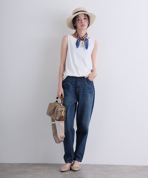ElegChic(エレグシック)の「サルエルデニムパンツ ジーンズ(デニムパンツ・レディース・ホワイト/ネイビー/ブルー/ネイビー系・4L/S/M/L/XL/XXL)」の11枚目の写真