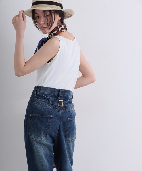 ElegChic(エレグシック)の「サルエルデニムパンツ ジーンズ(デニムパンツ・レディース・ホワイト/ネイビー/ブルー/ネイビー系・4L/S/M/L/XL/XXL)」の14枚目の写真