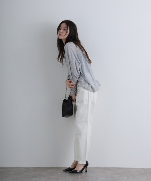 ElegChic(エレグシック)の「サルエルデニムパンツ ジーンズ(デニムパンツ・レディース・ホワイト/ネイビー/ブルー/ネイビー系・4L/S/M/L/XL/XXL)」の17枚目の写真