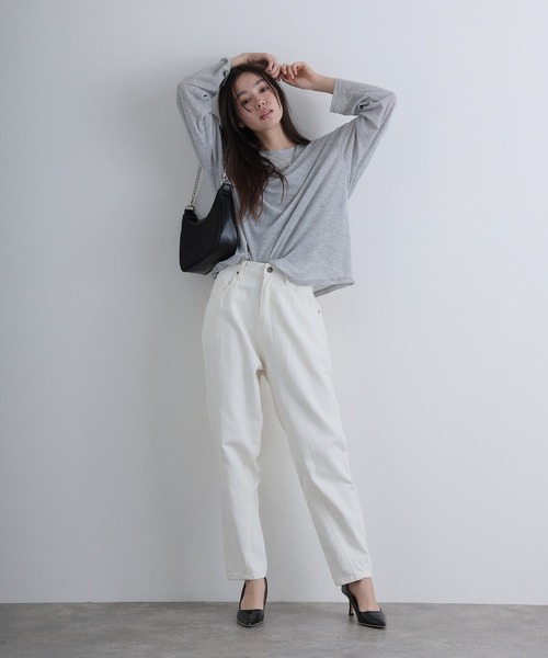 ElegChic(エレグシック)の「サルエルデニムパンツ ジーンズ(デニムパンツ・レディース・ホワイト/ネイビー/ブルー/ネイビー系・4L/S/M/L/XL/XXL)」の19枚目の写真