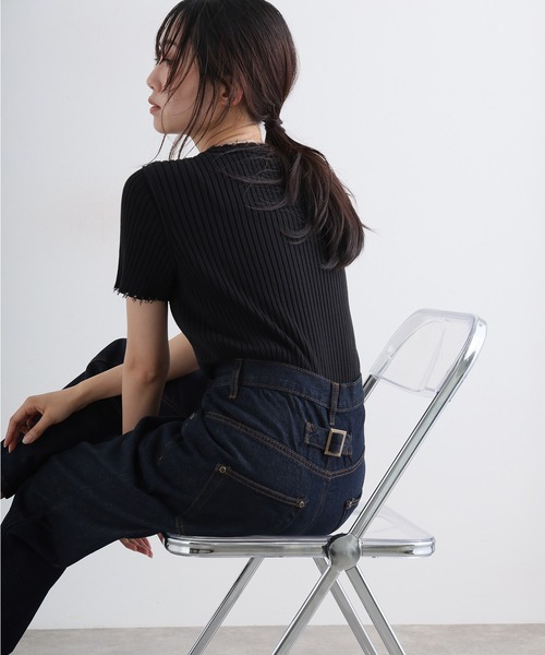 ElegChic(エレグシック)の「サルエルデニムパンツ ジーンズ(デニムパンツ・レディース・ホワイト/ネイビー/ブルー/ネイビー系・4L/S/M/L/XL/XXL)」の22枚目の写真