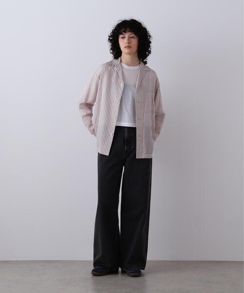 YLEVE(イレーヴ)の「YLEVE / ACETATE CUPRA STRIPE PAJAMA SHIRT(シャツ/ブラウス・レディース・レッド/ブルー・1/0)」の3枚目の写真