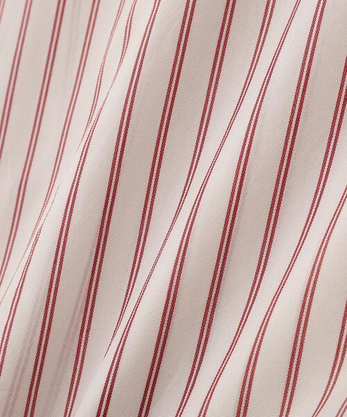 YLEVE(イレーヴ)の「YLEVE / ACETATE CUPRA STRIPE PAJAMA SHIRT(シャツ/ブラウス・レディース・レッド/ブルー・1/0)」の5枚目の写真