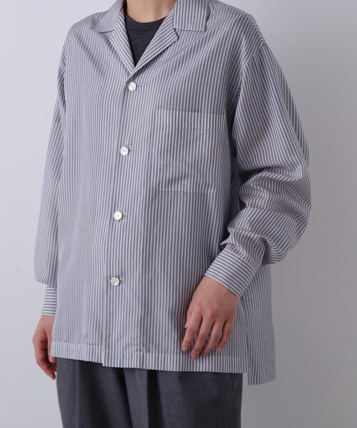 YLEVE(イレーヴ)の「YLEVE / ACETATE CUPRA STRIPE PAJAMA SHIRT(シャツ/ブラウス・レディース・レッド/ブルー・1/0)」の15枚目の写真