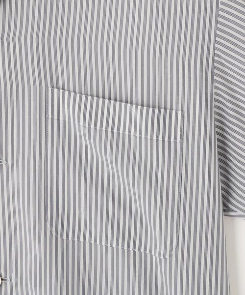 YLEVE(イレーヴ)の「YLEVE / ACETATE CUPRA STRIPE PAJAMA SHIRT(シャツ/ブラウス・レディース・レッド/ブルー・1/0)」の9枚目の写真